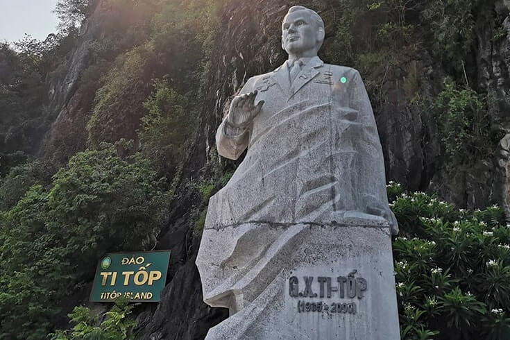 The statue of Titov